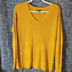 American Eagle Outfitters Mustard V-Neck Sweater